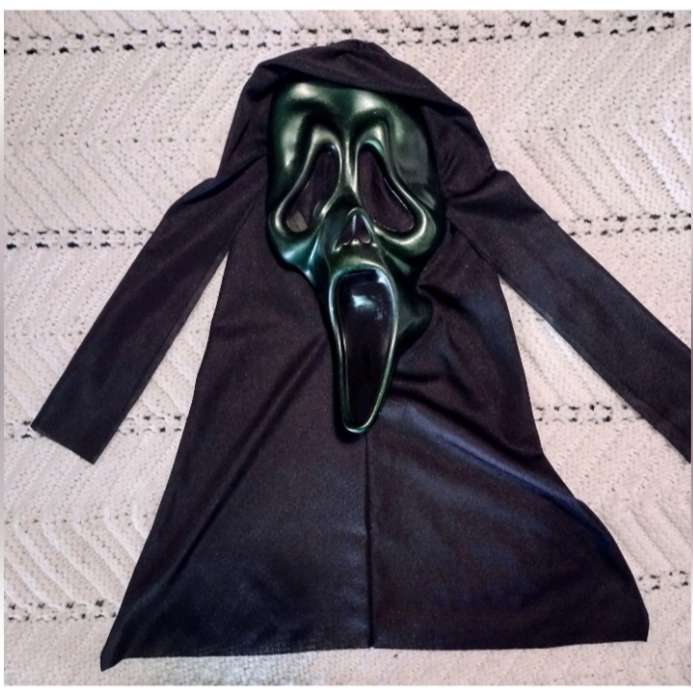 Scream Mask Green Metallic Ghostface Ghost Face Easter Unlimited Fun World 8501